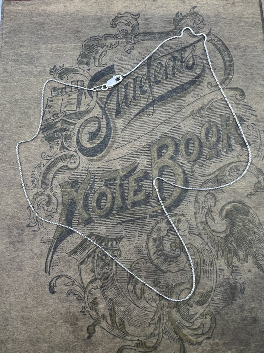 18" Silver 0.85mm Box Chain