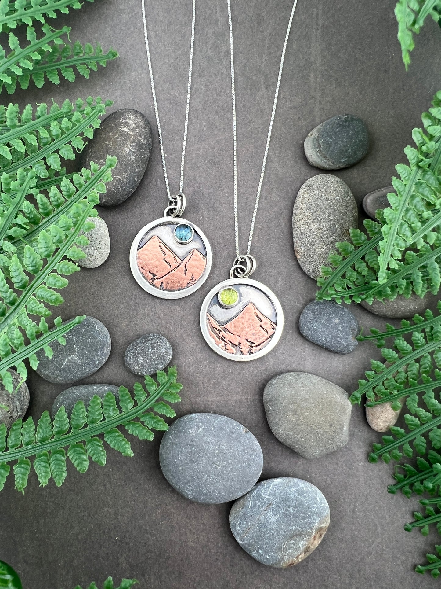 Peridot Mountain Necklace