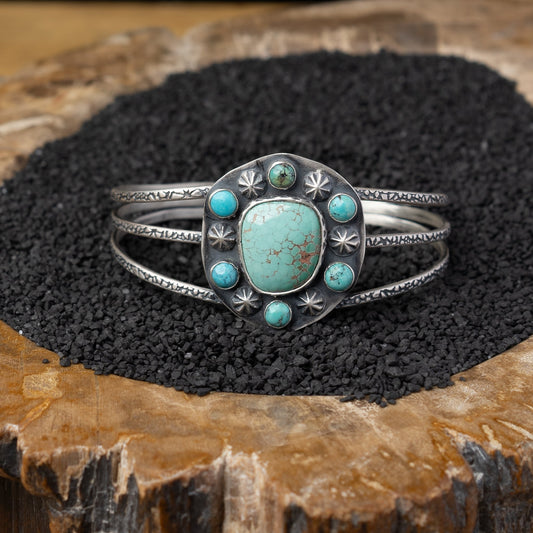 Silver Turquoise Cuff