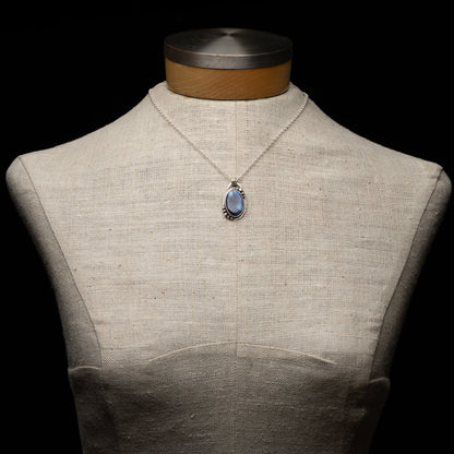 Labradorite Silver Pendant