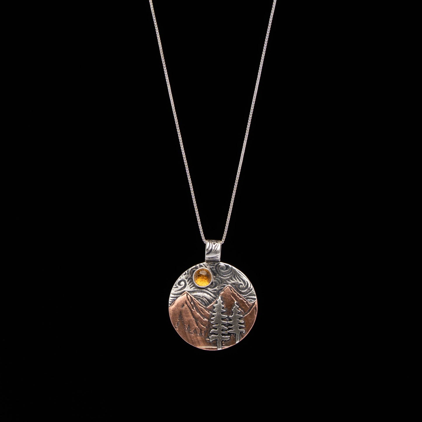 Citrine Mountain Necklace