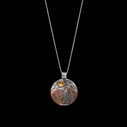 Citrine Mountain Necklace