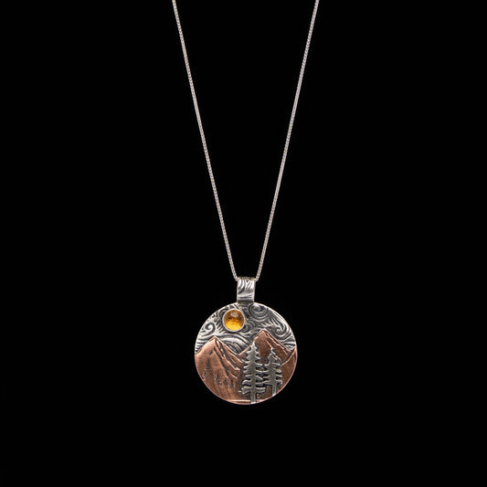 Citrine Mountain Necklace