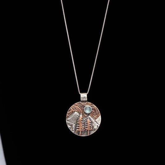 Kyanite Copper Mountain Necklace