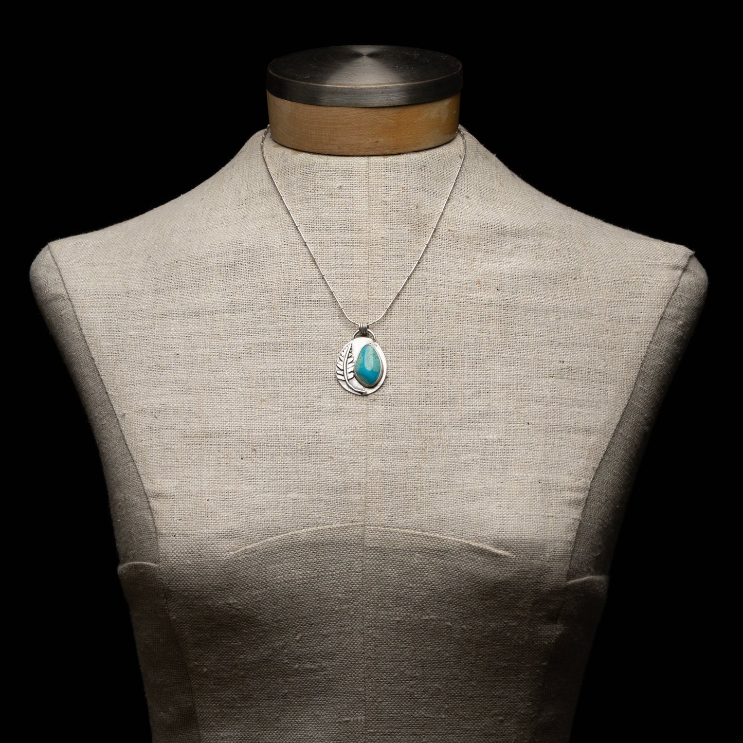 Turquoise Fern Necklace