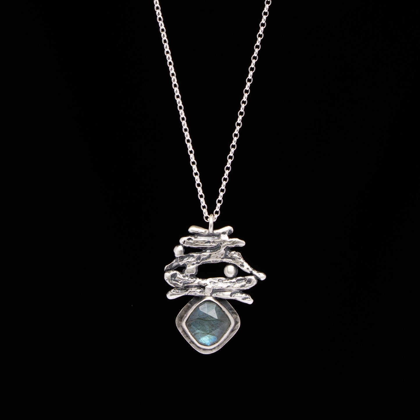 Labradorite Branch Necklace