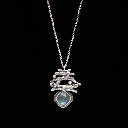 Labradorite Branch Necklace
