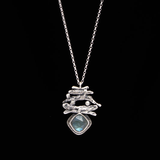 Labradorite Branch Necklace