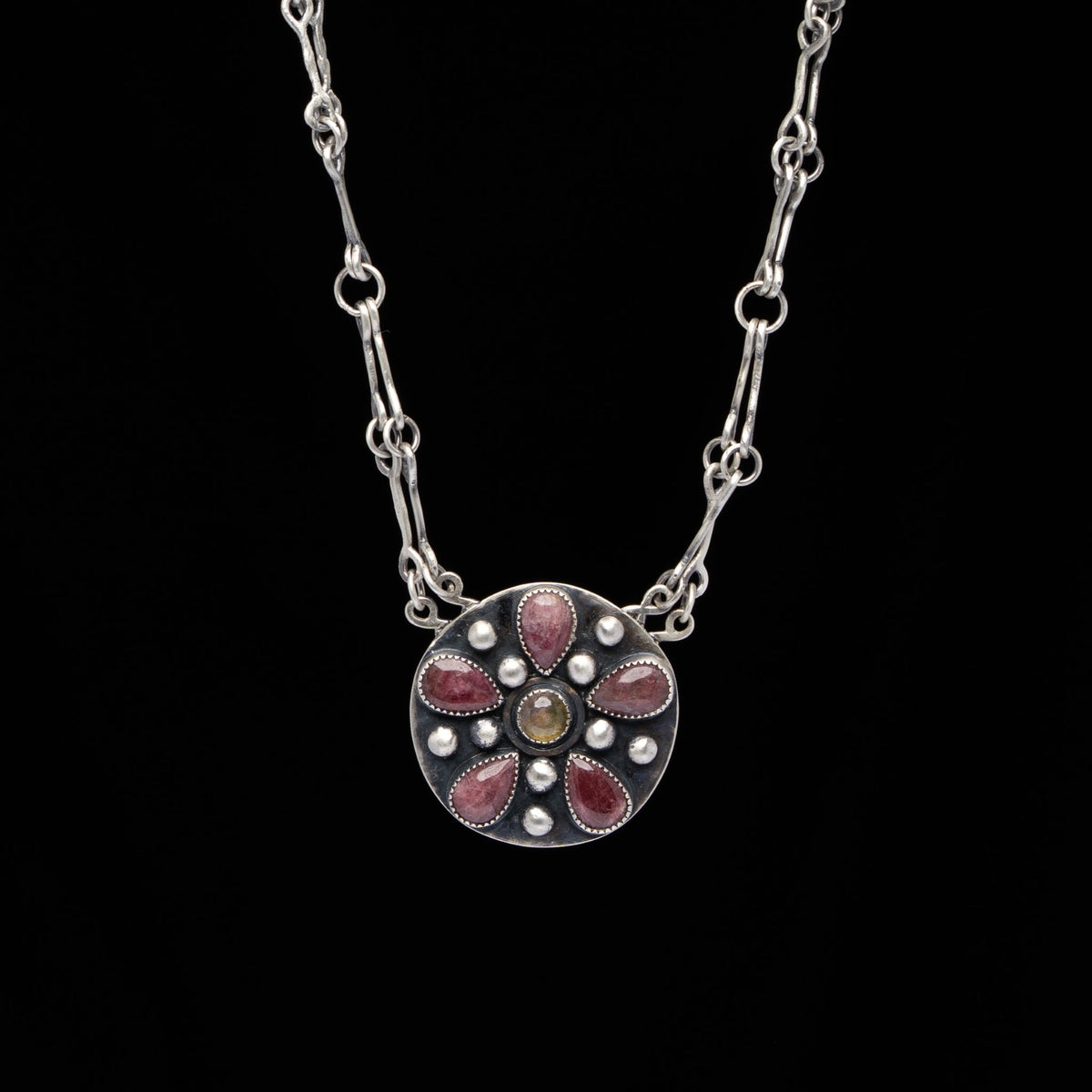 Tourmaline Handmade Chain Necklace