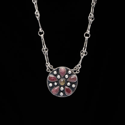 Tourmaline Handmade Chain Necklace