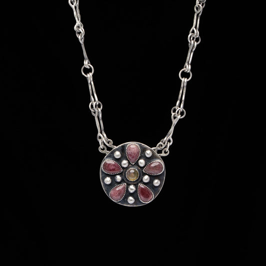 Tourmaline Handmade Chain Necklace