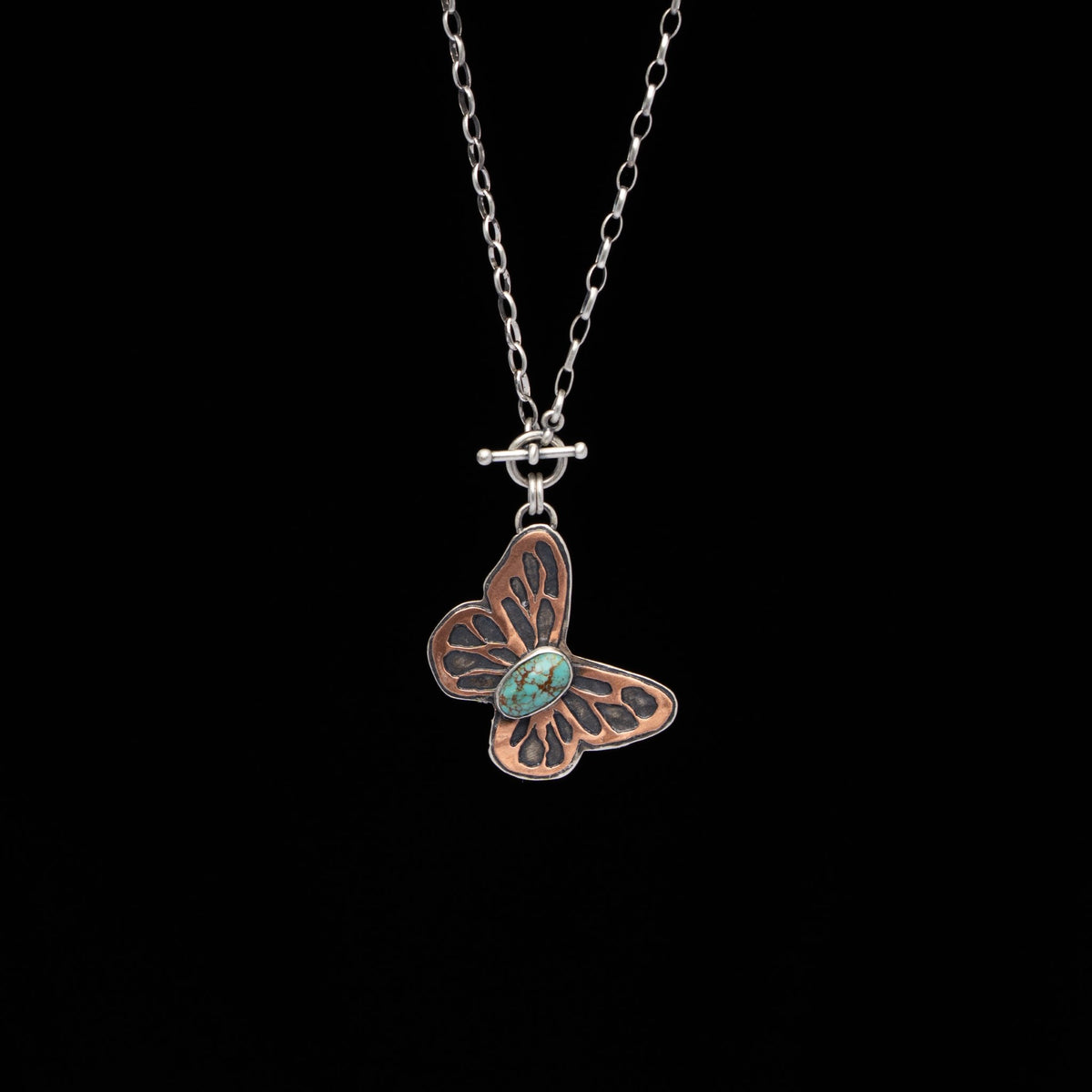 "FLY" Turquoise Butterfly Necklace