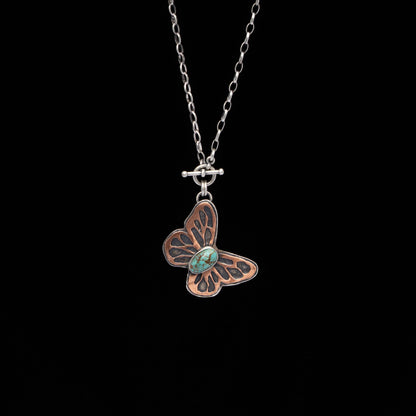 "FLY" Turquoise Butterfly Necklace