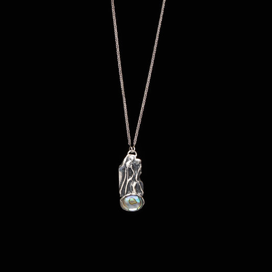 Abalone Silver Necklace