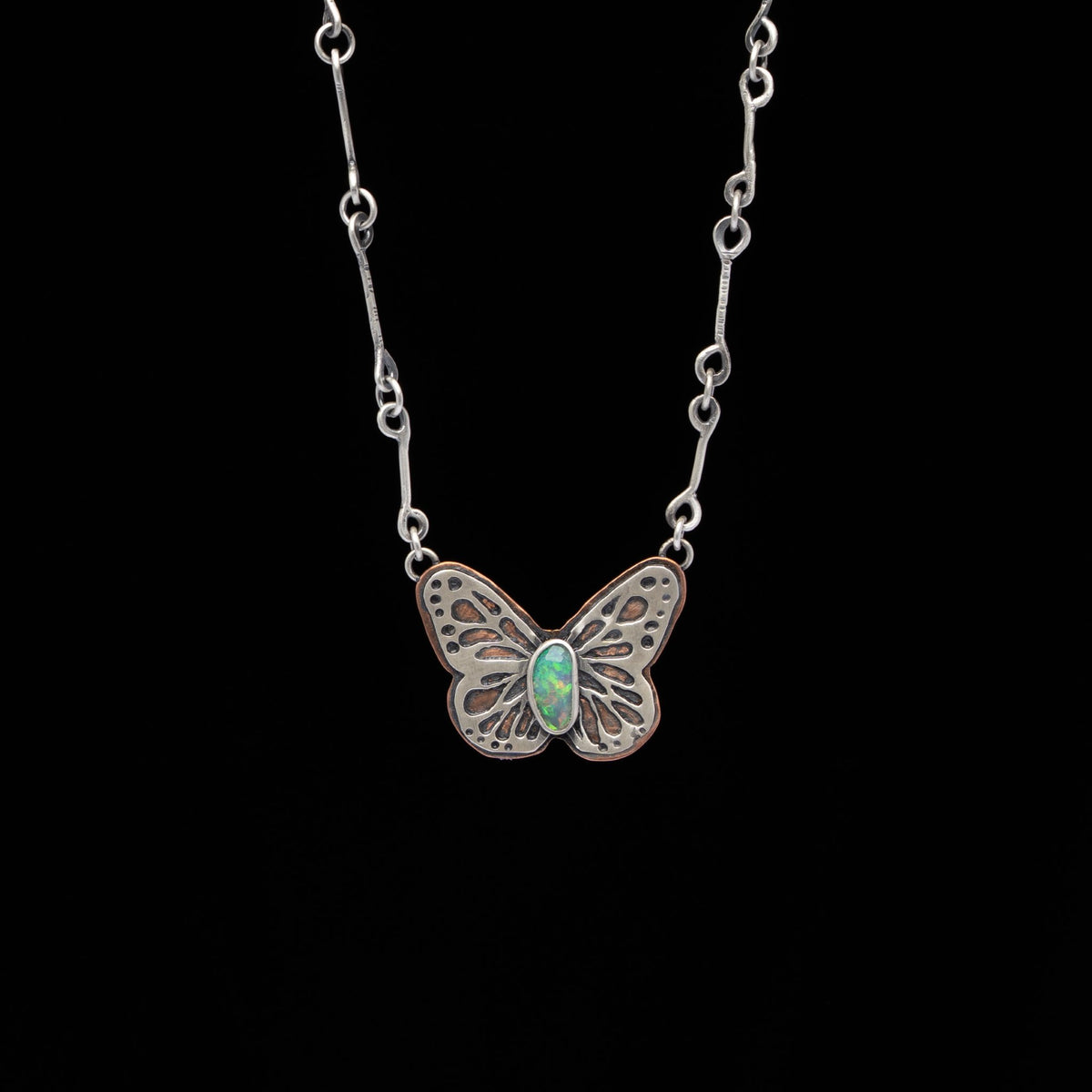 "FLY" Opal Butterfly Necklace