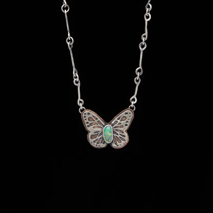 "FLY" Opal Butterfly Necklace
