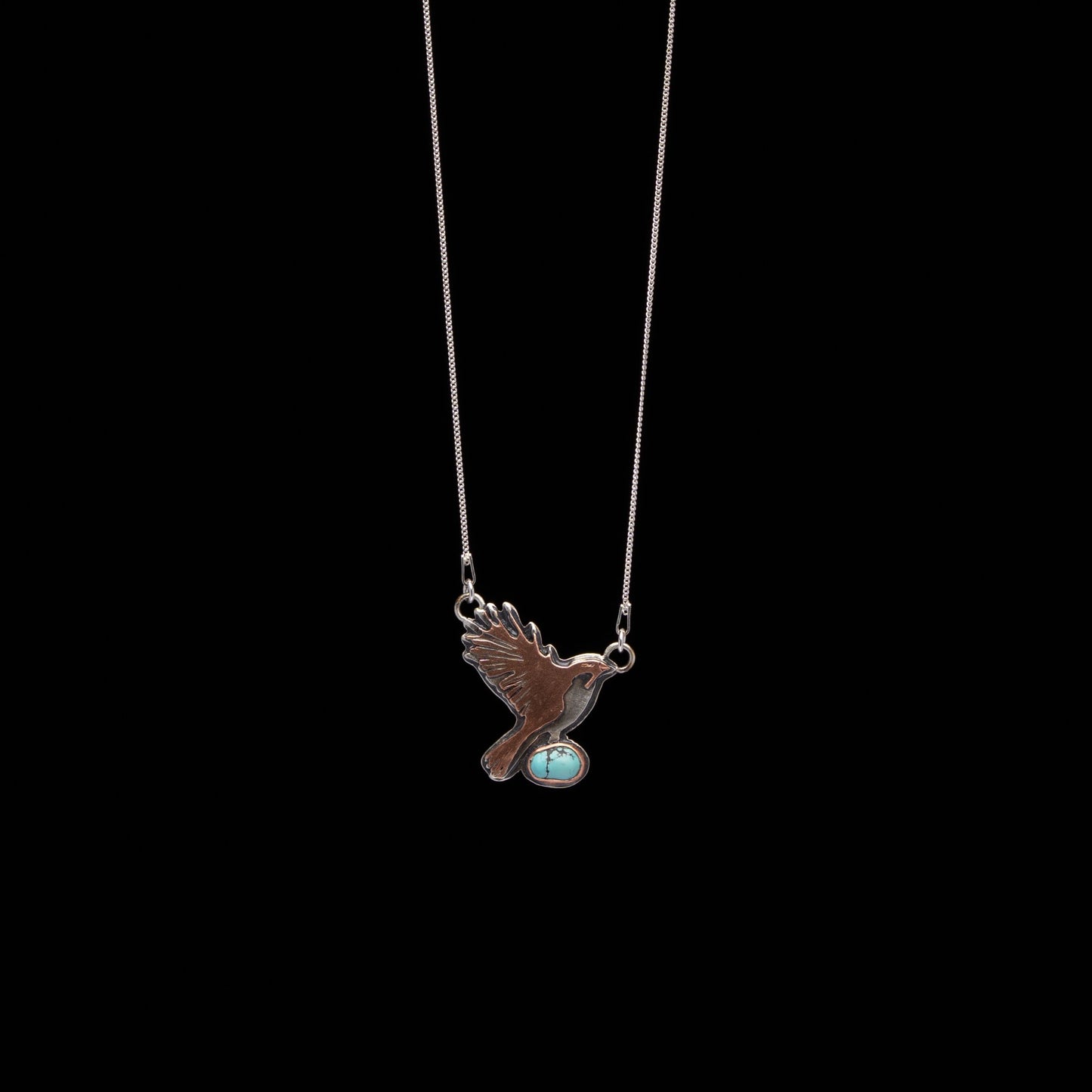 Sparrow & Turquoise Necklace