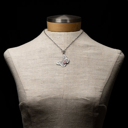 "BEAUTY" Tourmaline Butterfly Necklace