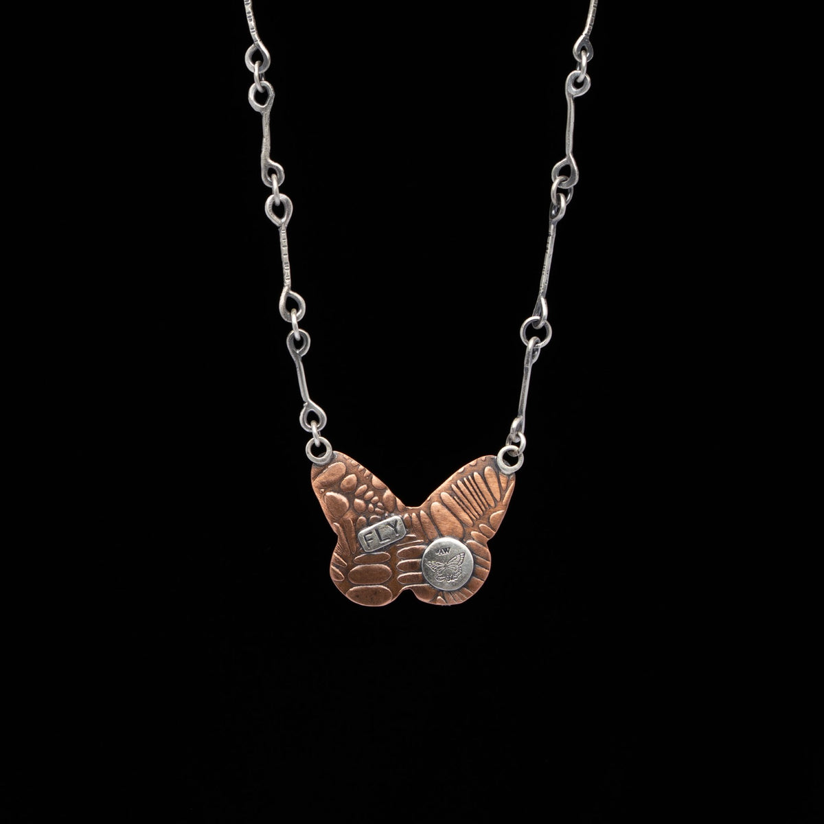 "FLY" Opal Butterfly Necklace