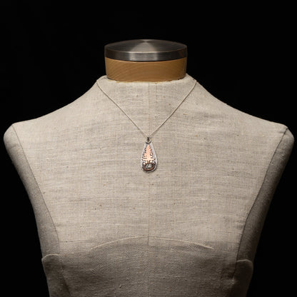 Rutilated Quartz Tree Pendant
