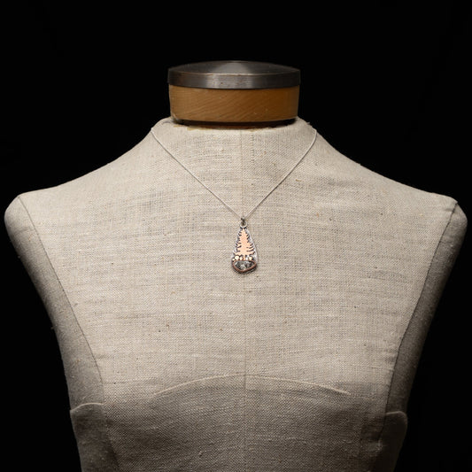 Rutilated Quartz Tree Pendant