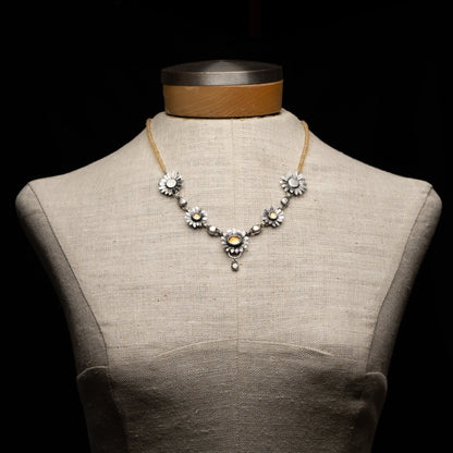 Daisy Chain Citrine Necklace