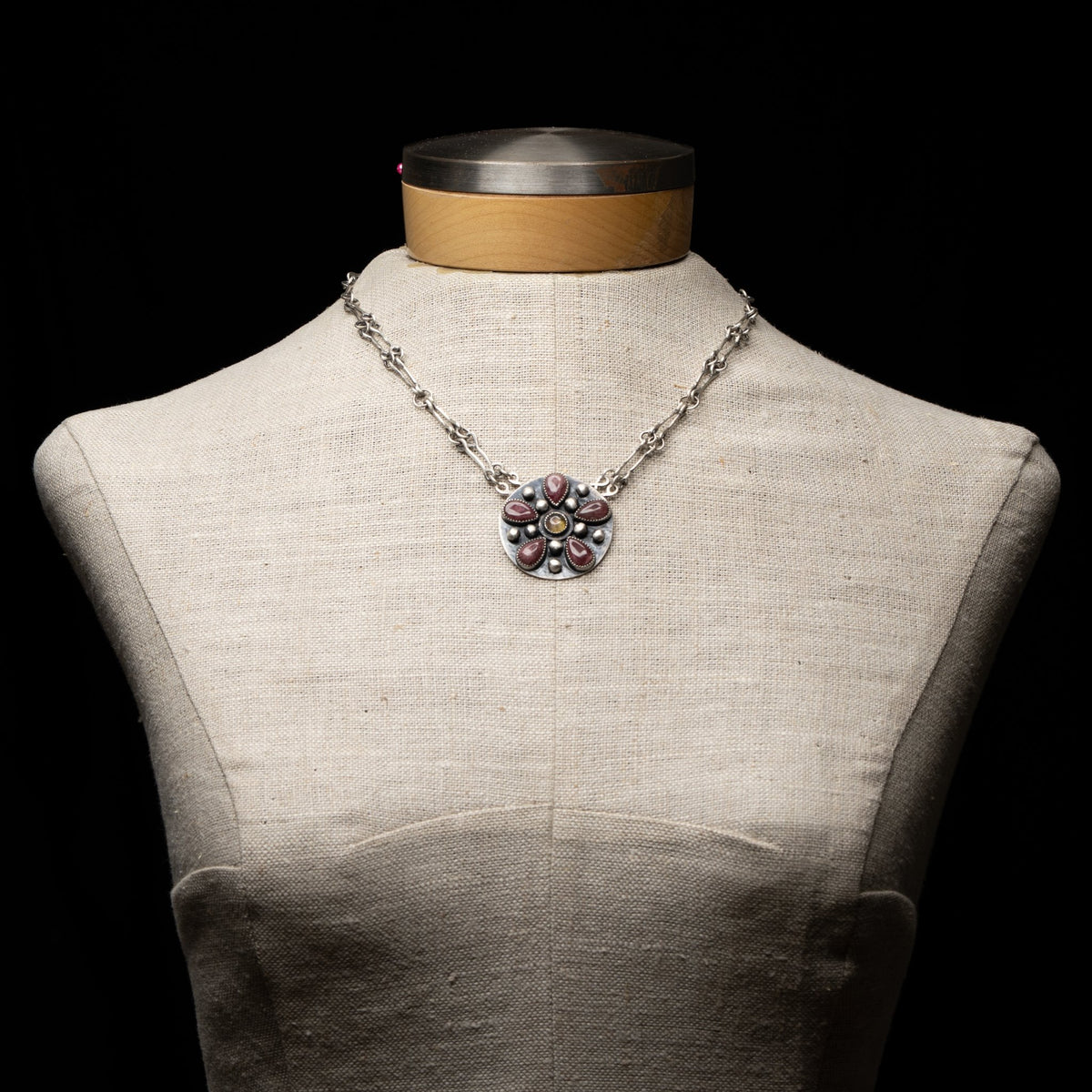 Tourmaline Handmade Chain Necklace