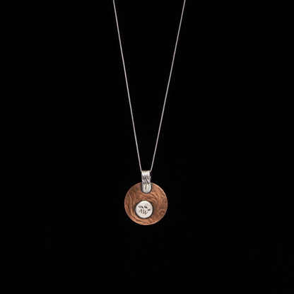 Moss Agate Mountain Necklace