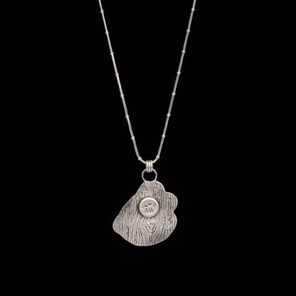 Tourmaline & Aquamarine Barn Owl Pendant