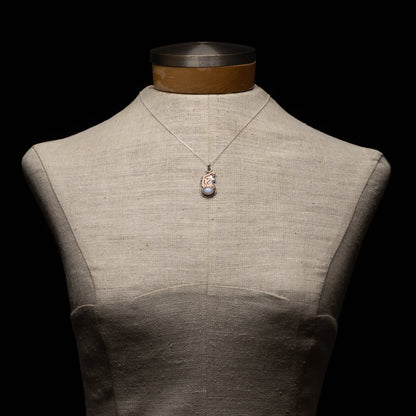 Moonstone Baby Quail Necklace