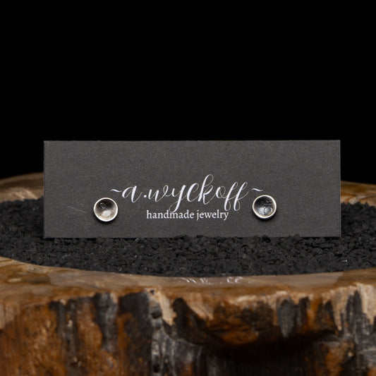 Silver 6mm Post Earrings