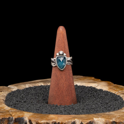 Kyanite Silver Ring sz 8.5
