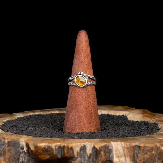 Yellow Tourmaline Ring Size 9.5