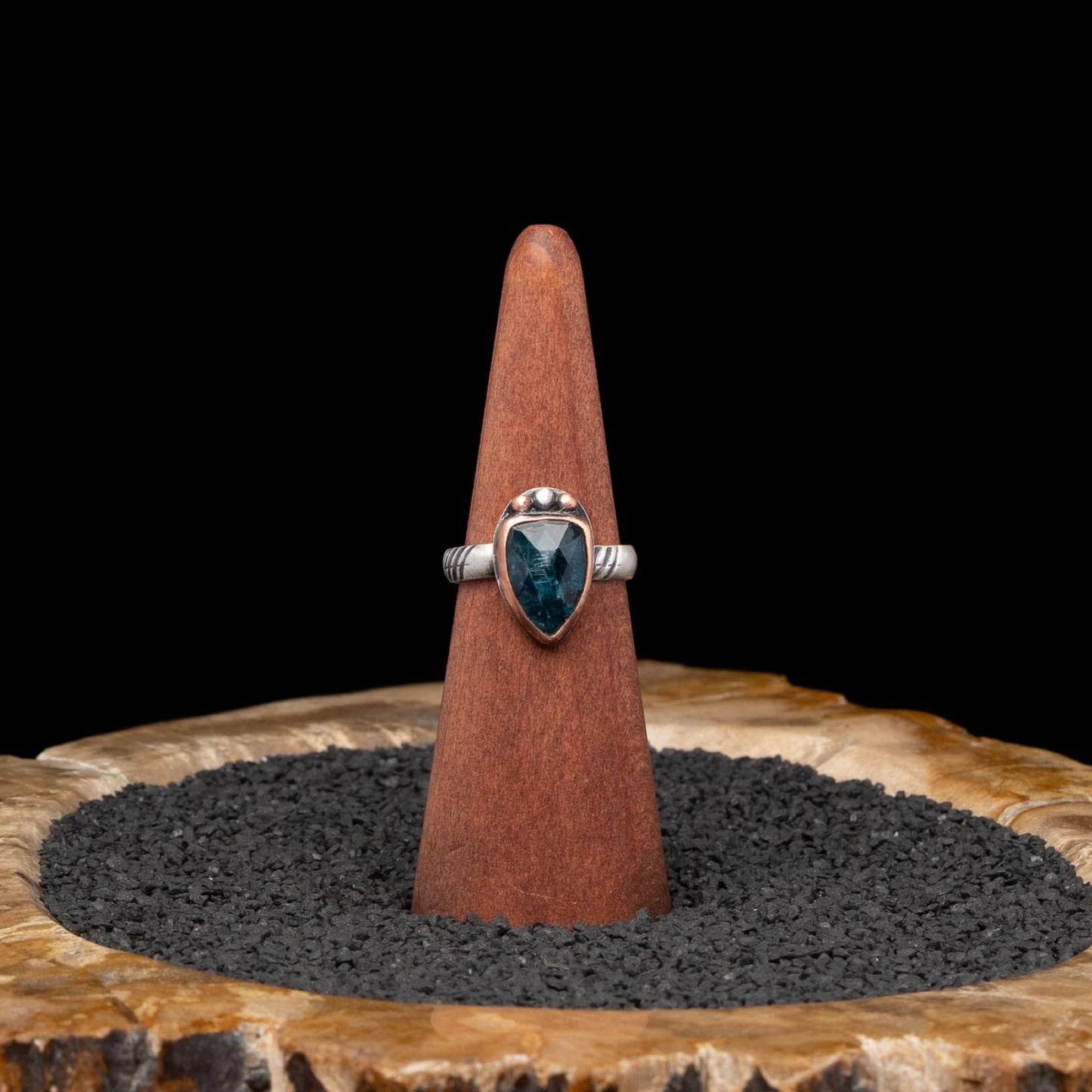 Kyanite Silver Ring sz 9.5