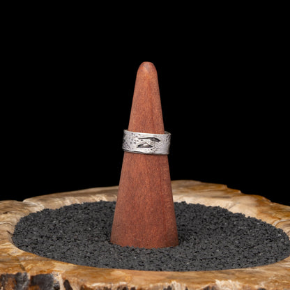 Birch Bark Ring sz 8