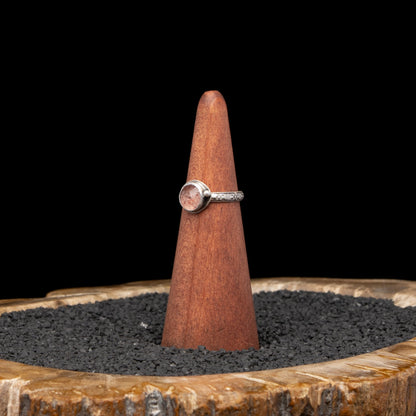 Strawberry Quartz Silver Ring sz 6