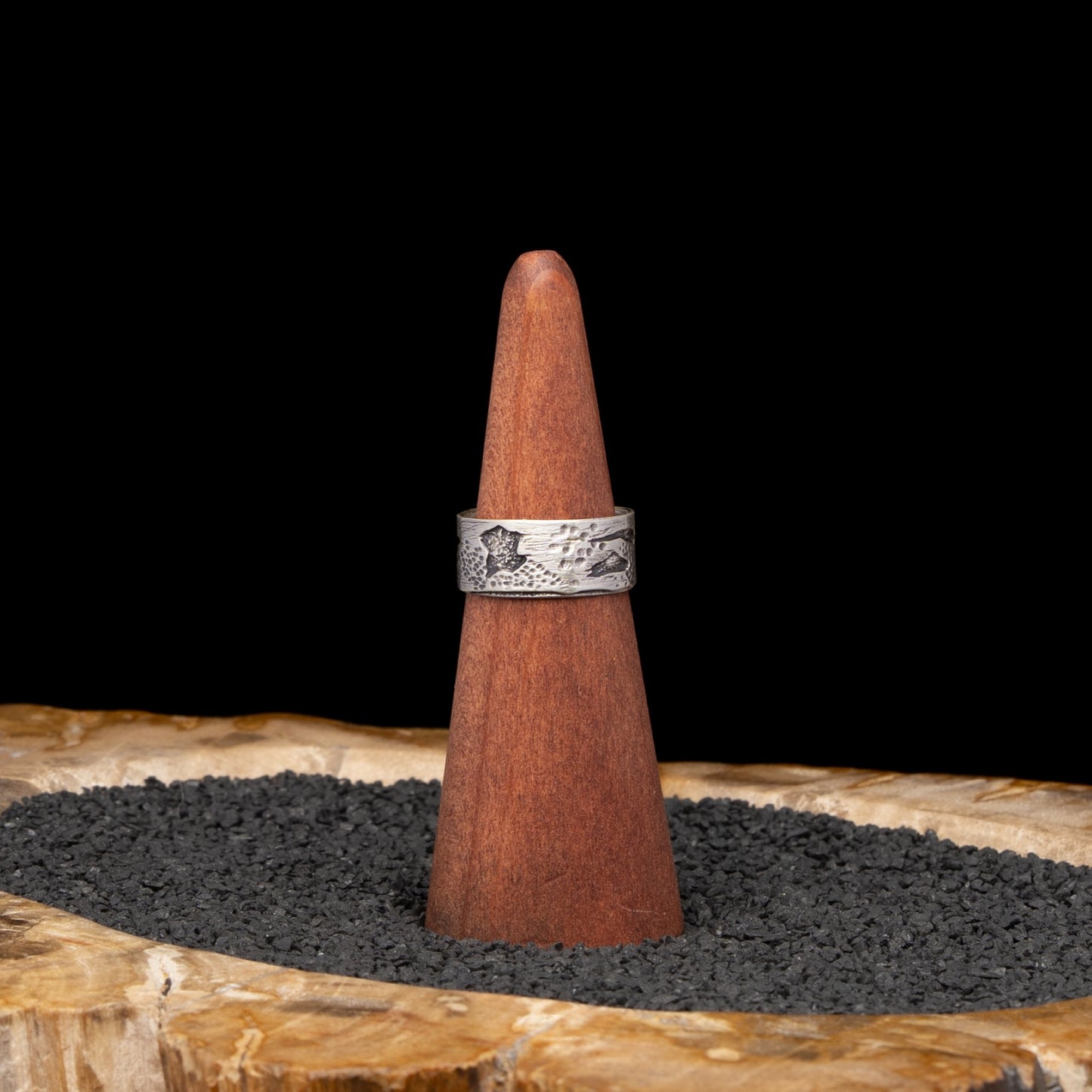 Birch Bark Ring sz 8