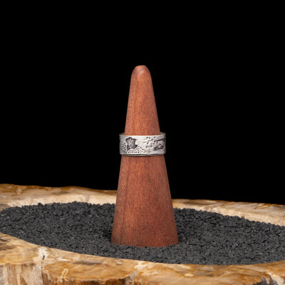 Birch Bark Ring sz 8