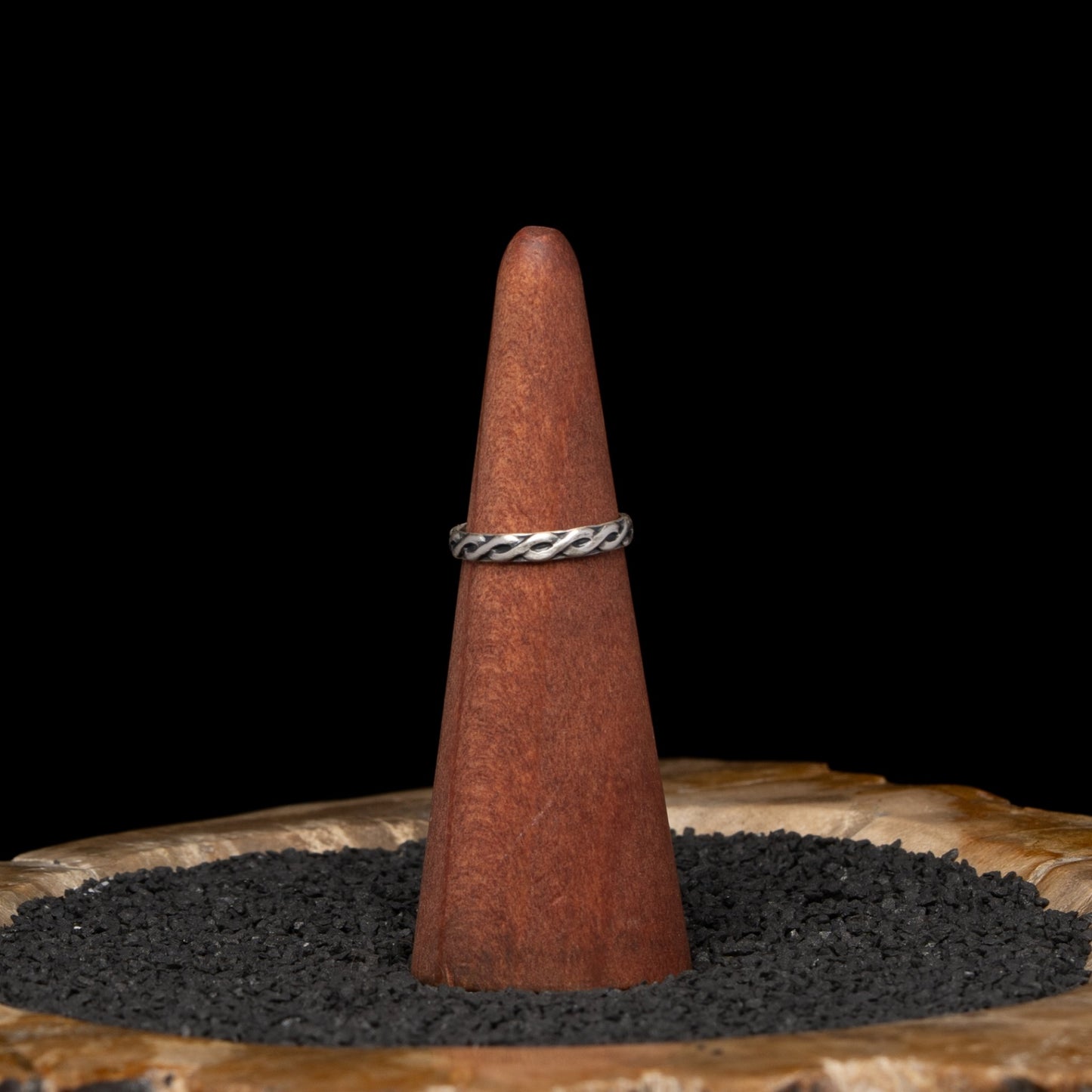 Turquoise Silver Ring sz 6.5