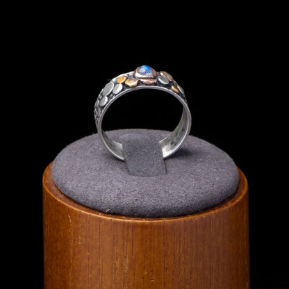 River Rock Silver Ring 8.5