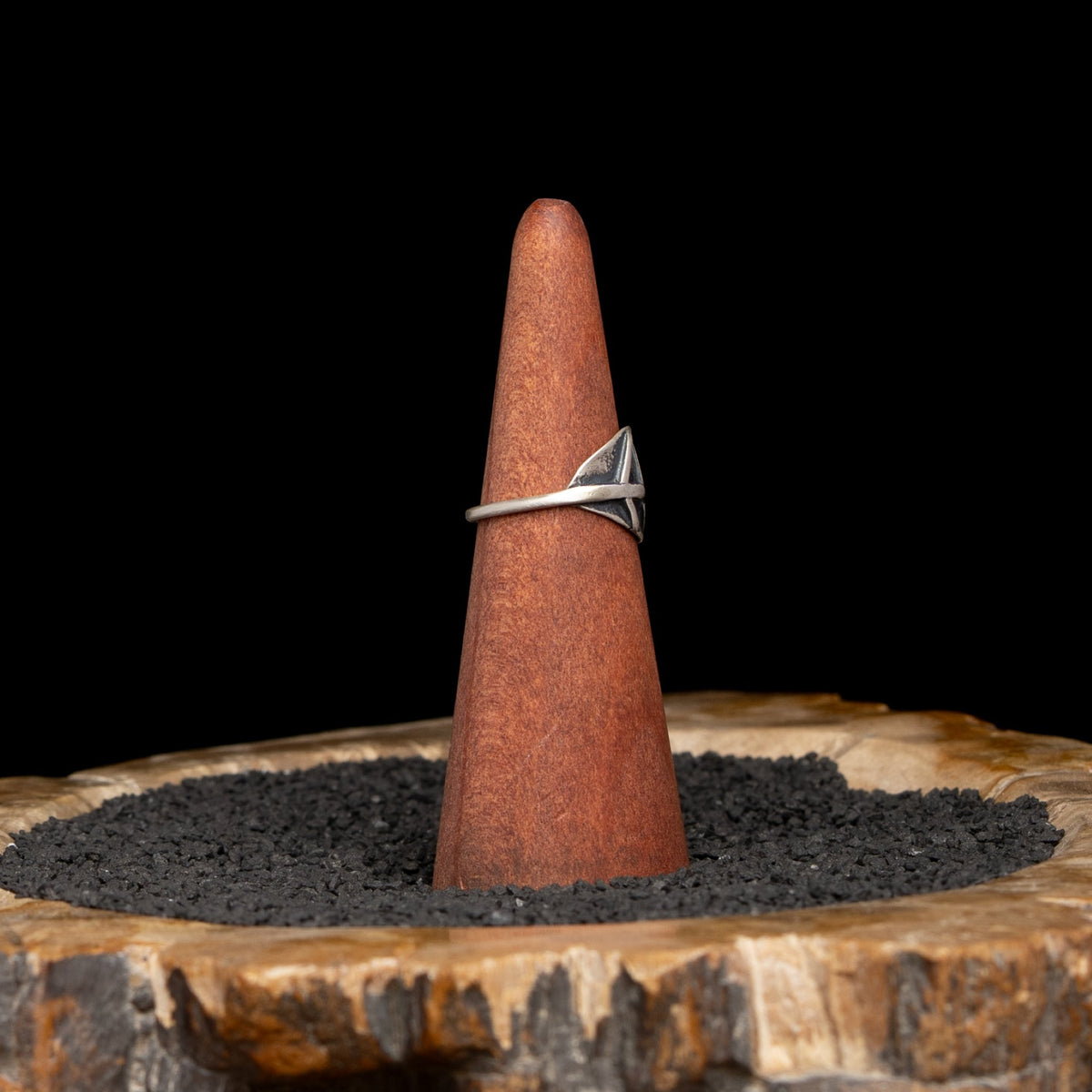 Silver Leaf Ring Size 7.25