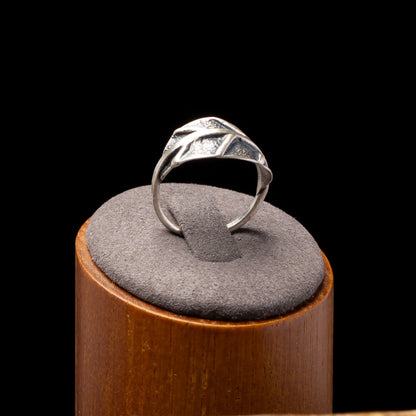 Silver Leaf Ring Size 7.5