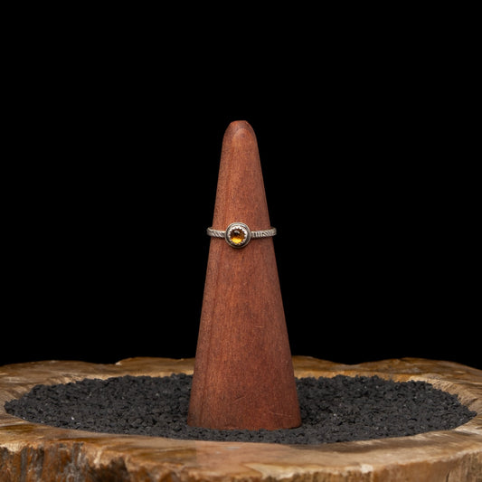 Citrine Silver Ring sz 5
