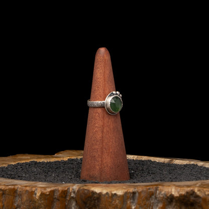 Serpentine Silver Ring sz 6.5