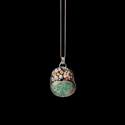 Turquoise River Rock Necklace